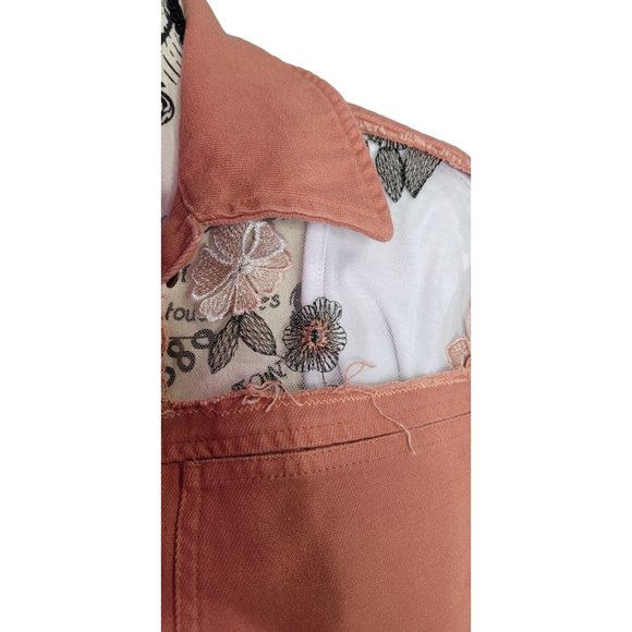 Refashioned sheer embroidered jacket Unique - Picture 5 of 7